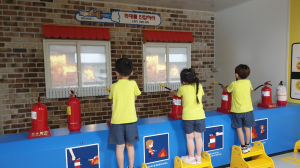 풍각초교병설유치원 소방안전 체험