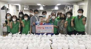 수성구 지산1동 새마을협 취약 100가구 반찬 전달