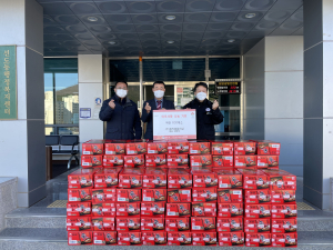 경주시 ㈜홍익종합건설, 이웃 돕기 생필품 기부