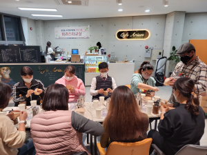 동인동 바리스타 교실 자격증 전달식 자격증반 7명 바리스타 2급 자격증 취득