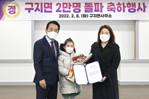 달성군 구지면, 인구 2만명 돌파