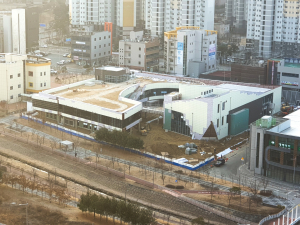 상반기 준공 앞둔   ‘김천복합혁신센터’   공사 박차