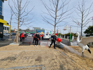 김천시 농소면, 기계화 산불진화 모의훈련 실시