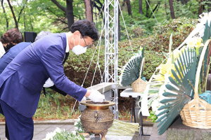 수성구, 6∙25참전 인도 나야 대령 기념비 참배