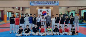 구미 상모중 태권소년 김민규 ‘은빛발차기’