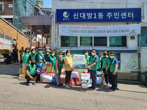 대구시새마을회, 서울 동작구 수해복구 물품지원