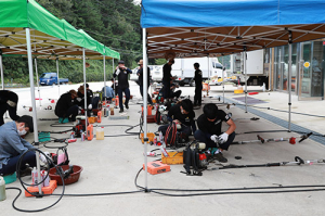 울진군, 예취기 합동 순회수리 봉사 성료