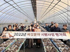 칠곡농기센터, 버섯분야 시범사업 현장평가회