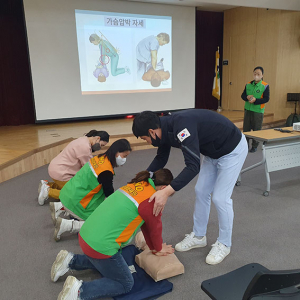 고령군 다산면 자율방재단, 심폐소생술·응급처치 교육