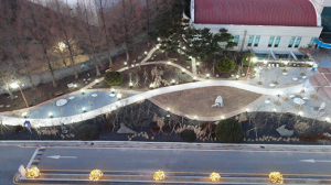 칠곡군 교육문화회관 야외공간 실외정원 조성