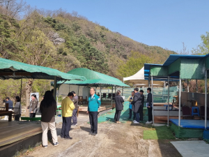 군위군, 동산계곡 합동단속 T/F팀 현장 실태조사 실시