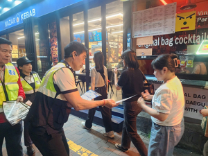 중구자율방범연합회, 동성로 야간 순찰 및 교통질서 캠페인 전개