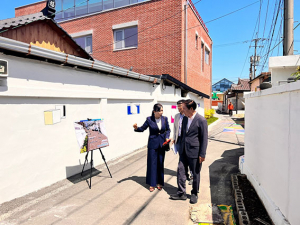 의성군, 골목길환경정비·마늘상가거리개선사업 현장 지도 점검 나서
