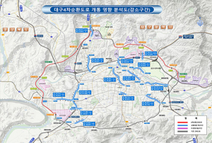 4차순환도로 개통 후 1년, 도심 교통량 분산 효과 뚜렷