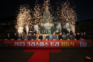 청도군,성탄절 트리 점등  사랑과 희망의 빛 밝히다 