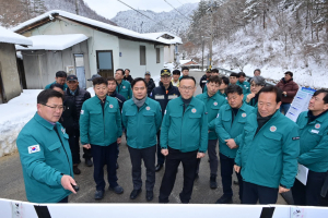 해빙기 대비 봉화지역 급경사지·수해복구 현장 점검