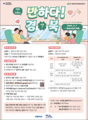 기차로 떠나는 경북여행, 그 매력에 반하다