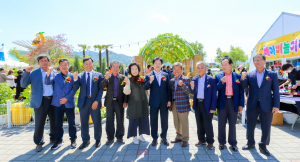 성주참외 품평회 역대 대상 명품참외 전시