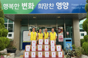 영양 석보면지역사회보장협, 구호품 전달