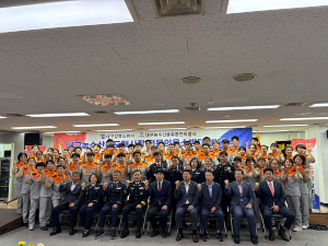 도매시장 ‘전문의용소방대' 발대식