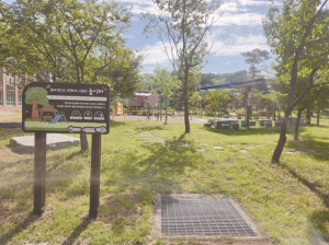 예주고을 놀이터 그늘 쉼터 쿨링포그 설치