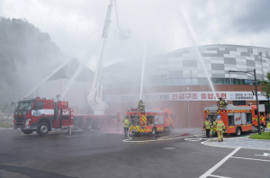 의성소방서 다중시설 복합재난 대비 훈련