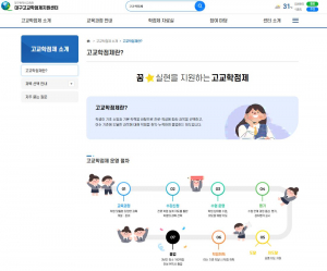 ‘대구고교학점제지원센터 누리집’  구축 완료