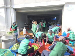 경산 와촌면,국 나눔