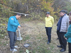 야생멧돼지 포획트랩 방문