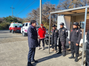 포항시 남구, 산불진화대 대기소 현장 방문