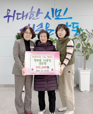 안동시 평화동 통장, 공병모아 성금 기탁