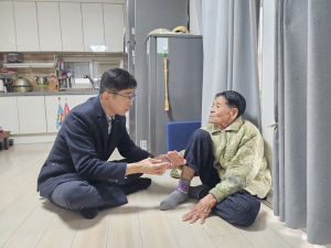 설 명절 맞이 경북 유일 위안부 피해자 어르신 위문