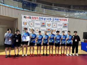 상서고 탁구부, 개인단복식 '전국 최고'