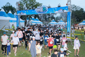 한여름밤 이색축제 도청신도시 버블런 개최