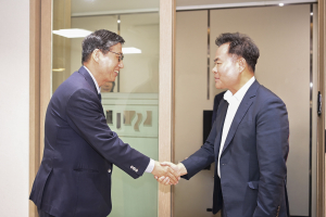 김학홍 시장, 숭실대 이윤재 총장과 만남 가져